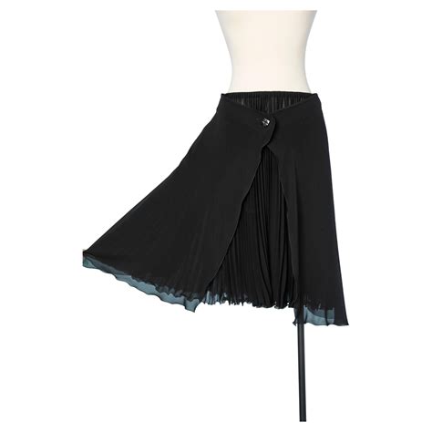 chanel leather skirts|chanel poofy skirt.